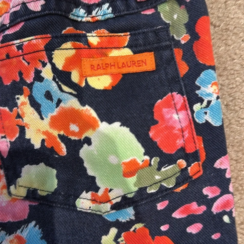 Ralph Lauren Multicolor Floral Denim Pants